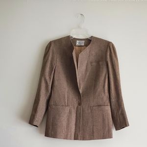 PENDLETON BROWN WOOL BLAZER..SIZE 7/8